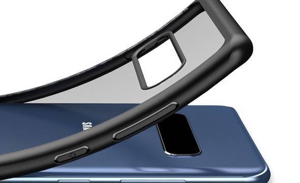 Crong Clear Cover - Etui Samsung Galaxy S10+ (czarny) - zdjęcie 2
