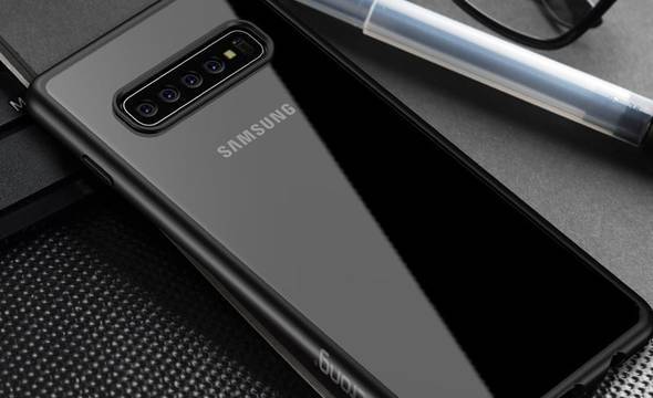 Crong Clear Cover - Etui Samsung Galaxy S10+ (czarny) - zdjęcie 6