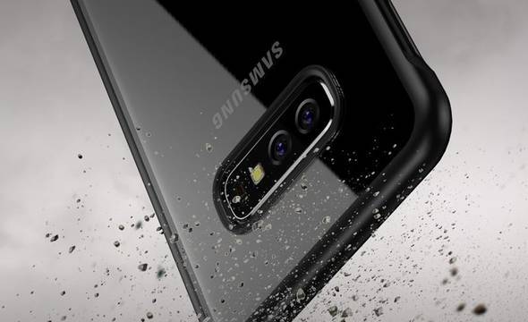 Crong Clear Cover - Etui Samsung Galaxy S10e (czarny) - zdjęcie 6