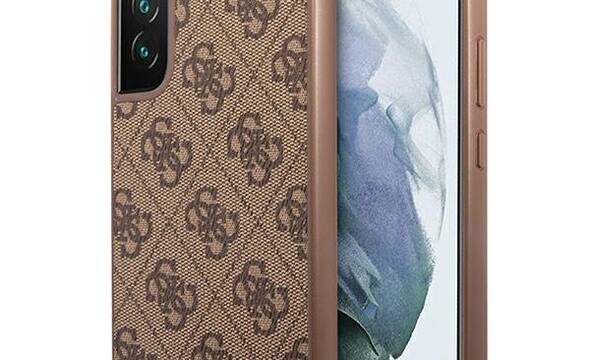 Guess 4G Metal Gold Logo - Etui Samsung Galaxy S22 (bršzowy) - zdjęcie 1
