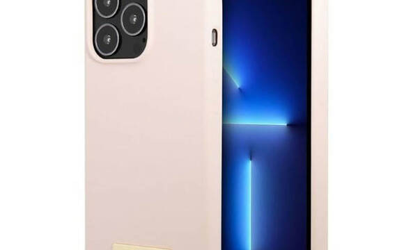 Guess Silicone Logo Plate MagSafe - Etui iPhone 13 Pro (r - zdjęcie 1