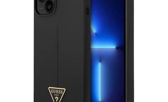 Guess Silicone Triangle Logo - Etui iPhone 14 Plus (czarny) - zdjęcie 1