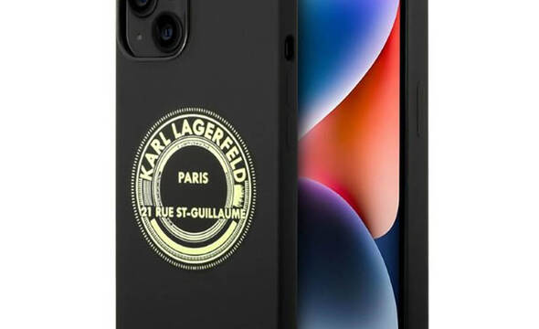 Karl Lagerfeld Silicone RSG - Etui iPhone 14 Plus (czarny) - zdjęcie 1