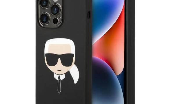 Karl Lagerfeld Silicone Ikonik Karl`s Head MagSafe - Etui iPhone 14 Pro (czarny) - zdjęcie 1