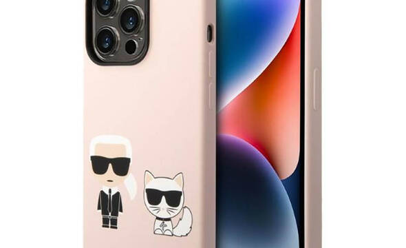Karl Lagerfeld Liquid Silicone Karl & Choupette MagSafe - Etui iPhone 14 Pro (r - zdjęcie 1