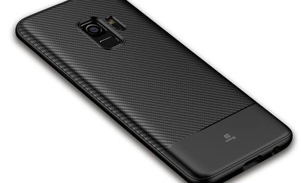 Crong Prestige Carbon Cover - Etui Samsung Galaxy S9 (czarny) - zdjęcie 1