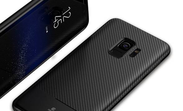 Crong Prestige Carbon Cover - Etui Samsung Galaxy S9 (czarny) - zdjęcie 2