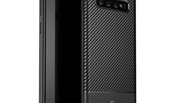 Crong Prestige Carbon Cover - Etui Samsung Galaxy S10 (czarny) - zdjęcie 1