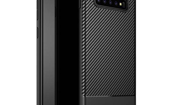 Crong Prestige Carbon Cover - Etui Samsung Galaxy S10+ (czarny) - zdjęcie 1
