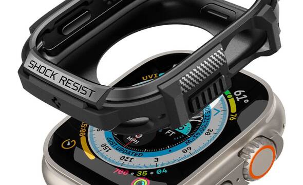 Spigen Rugged Armor - Obudowa do Apple Watch Ultra 49 mm (czarny) - zdjęcie 1