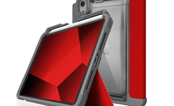 STM Dux Plus - Etui pancerne iPad mini 7 (2024) / mini 6 (2021) MIL-STD-810G z uchwytem Apple Pencil (Red) - zdjęcie 1