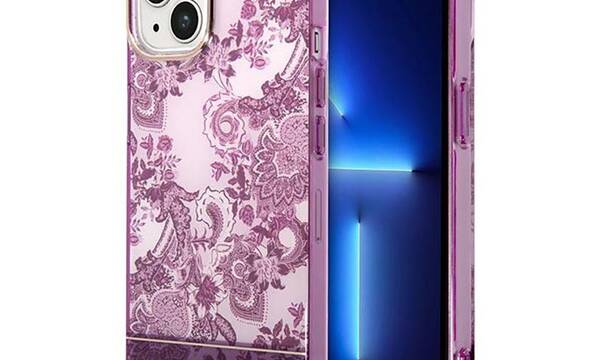 Guess Porcelain Collection - Etui iPhone 14 Plus (fuksja) - zdjęcie 1