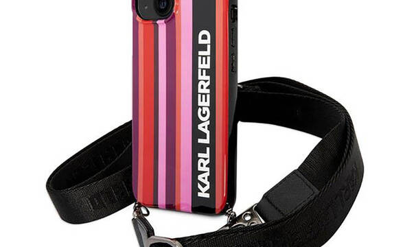 Karl Lagerfeld Color Stripes Strap - Etui iPhone 14 (r - zdjęcie 1