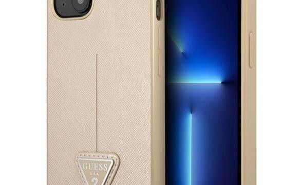 Guess Saffiano Triangle Logo Case - Etui iPhone 14 Plus (be - zdjęcie 1