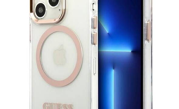 Guess Metal Outline Magsafe - Etui iPhone 13 Pro Max (przezroczysty / z - zdjęcie 1