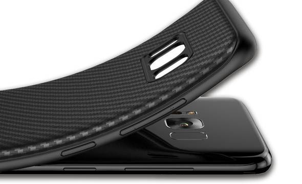 Crong Prestige Carbon Cover - Etui Samsung Galaxy S8 (czarny) - zdjęcie 2