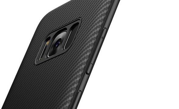 Crong Prestige Carbon Cover - Etui Samsung Galaxy S8 (czarny) - zdjęcie 3