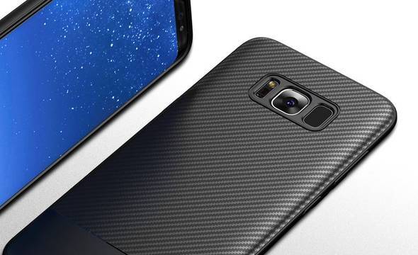 Crong Prestige Carbon Cover - Etui Samsung Galaxy S8 (czarny) - zdjęcie 7