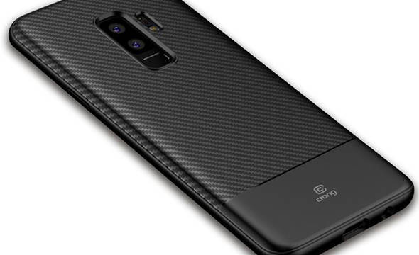 Crong Prestige Carbon Cover - Etui Samsung Galaxy S9+ (czarny) - zdjęcie 1