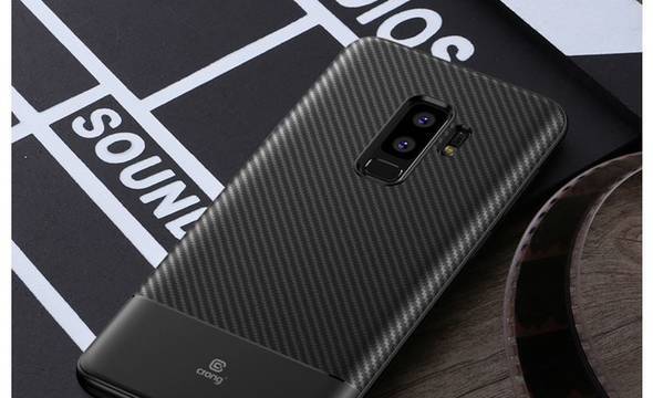 Crong Prestige Carbon Cover - Etui Samsung Galaxy S9+ (czarny) - zdjęcie 6
