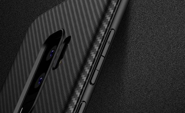 Crong Prestige Carbon Cover - Etui Samsung Galaxy S9+ (czarny) - zdjęcie 8