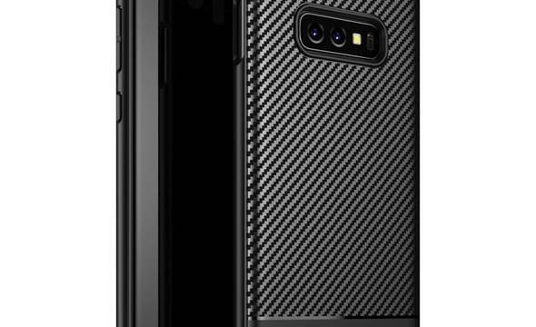 Crong Prestige Carbon Cover - Etui Samsung Galaxy S10e (czarny) - zdjęcie 1