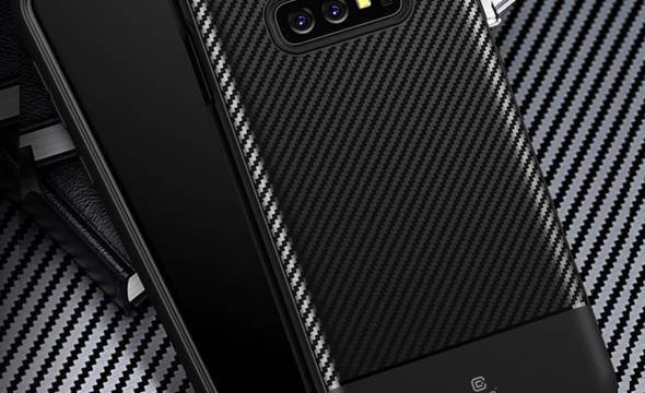 Crong Prestige Carbon Cover - Etui Samsung Galaxy S10e (czarny) - zdjęcie 8