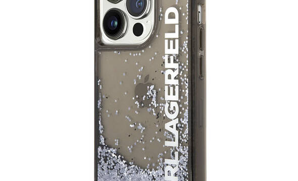 Karl Lagerfeld Liquid Glitter Translucent Elongated Logo Case  - zdjęcie 1