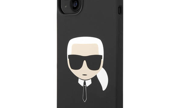 Karl Lagerfeld Silicone Ikonik Karl`s Head MagSafe - Etui iPhone 14 Plus (czarny) - zdjęcie 1