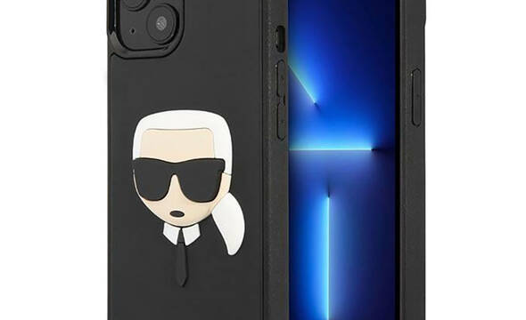Karl Lagerfeld 3D Rubber Karl`s Head - Etui iPhone 14 Plus (czarny) - zdjęcie 1