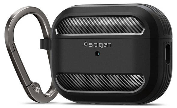 Spigen Rugged Armor - Etui do Apple Airpods Pro 1 / 2 (Czarny) - zdjęcie 1