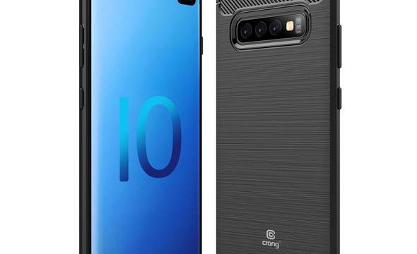 Crong Soft Armour Cover - Etui Samsung Galaxy S10+ (czarny) - zdjęcie 1