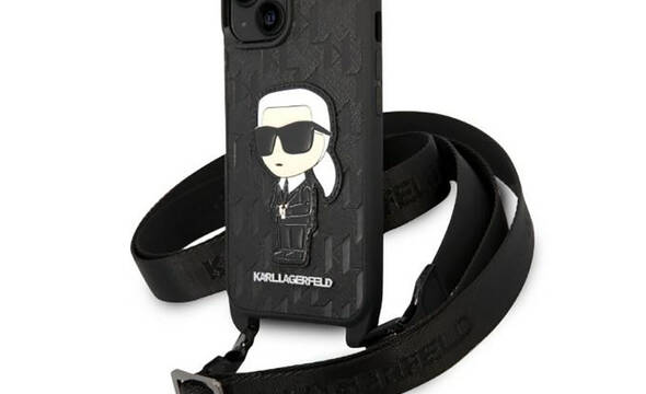 Karl Lagerfeld NFT Monogram Ikonik Patch - Etui iPhone 14 Plus (czarny) - zdjęcie 1