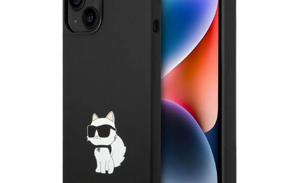 Karl Lagerfeld Silicone NFT Choupette - Etui iPhone 14 Plus (czarny) - zdjęcie 1