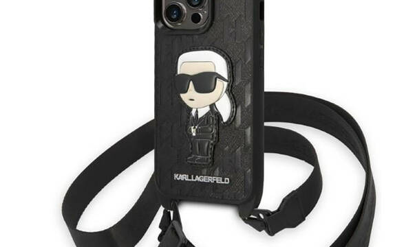 Karl Lagerfeld NFT Monogram Ikonik Patch - Etui iPhone 14 Pro (czarny) - zdjęcie 1