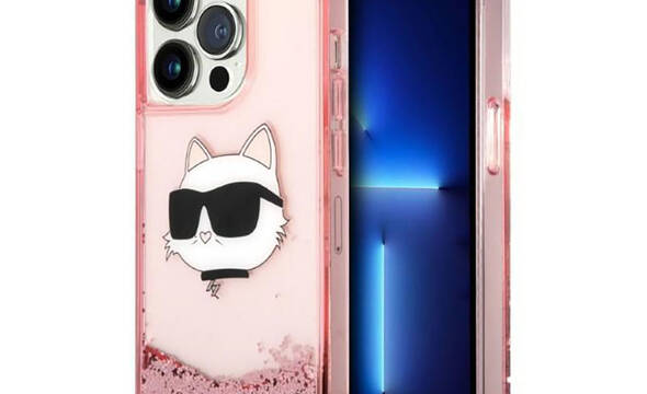 Karl Lagerfeld Liquid Glitter NFT Choupette Head - Etui iPhone 14 Pro Max (r - zdjęcie 1