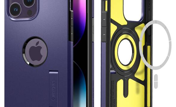 Spigen Tough Armor MagFit - Etui do iPhone 14 Pro Max MagSafe (fioletowy) - zdjęcie 1