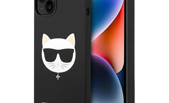 Karl Lagerfeld Choupette Head MagSafe Silicone - Etui iPhone 14 Plus (czarny) - zdjęcie 1