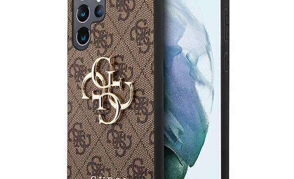 Guess 4G Big Metal Logo - Etui Samsung Galaxy S23 Ultra (bršzowy) - zdjęcie 1