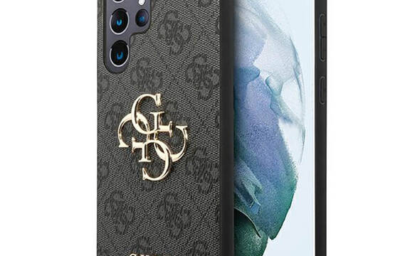 Guess 4G Big Metal Logo - Etui Samsung Galaxy S23 Ultra (szary) - zdjęcie 1