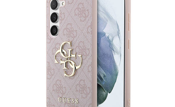 Guess 4G Big Metal Logo - Etui Samsung Galaxy S23 (różowy) - zdjęcie 1