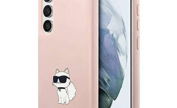Karl Lagerfeld Silicone NFT Choupette - Etui Samsung Galaxy S23+ (różowy) - zdjęcie 1