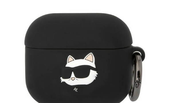Karl Lagerfeld Silicone NFT Choupette Head 3D - Etui AirPods 3 (czarny) - zdjęcie 1