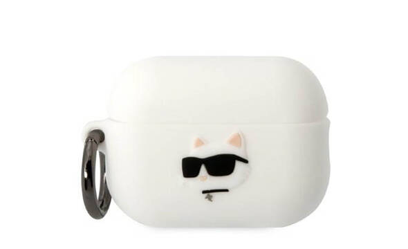Karl Lagerfeld Silicone NFT Choupette Head 3D - Etui AirPods Pro 2 (bia - zdjęcie 1