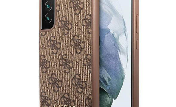 Guess 4G Metal Logo - Etui Samsung Galaxy S23 (bršzowy) - zdjęcie 1