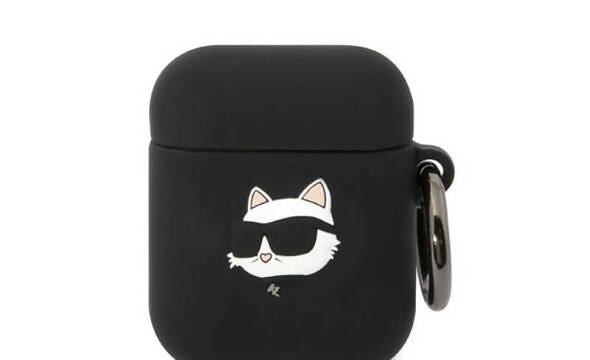 Karl Lagerfeld Silicone NFT Choupette Head 3D - Etui AirPods 1/2 gen (czarny) - zdjęcie 1