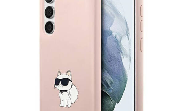 Karl Lagerfeld Silicone NFT Choupette - Etui Samsung Galaxy S23 (różowy) - zdjęcie 1