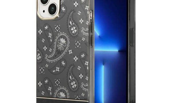 Guess Bandana Paisley - Etui iPhone 14 Plus (czarny) - zdjęcie 1