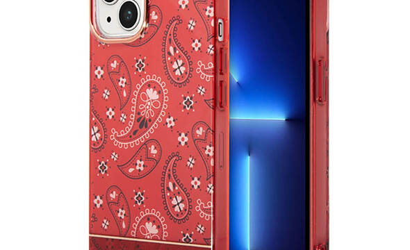 Guess Bandana Paisley - Etui iPhone 14 Plus (czerwony) - zdjęcie 1