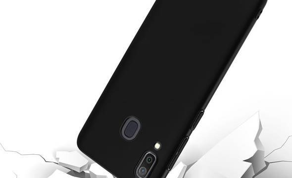 Crong Smooth Skin - Etui Samsung Galaxy A30 (czarny) - zdjęcie 3
